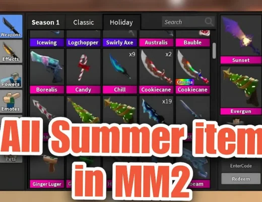 ALL Summer Items in Murder Mystery 2