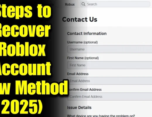 Steps to Recover Your Roblox Account