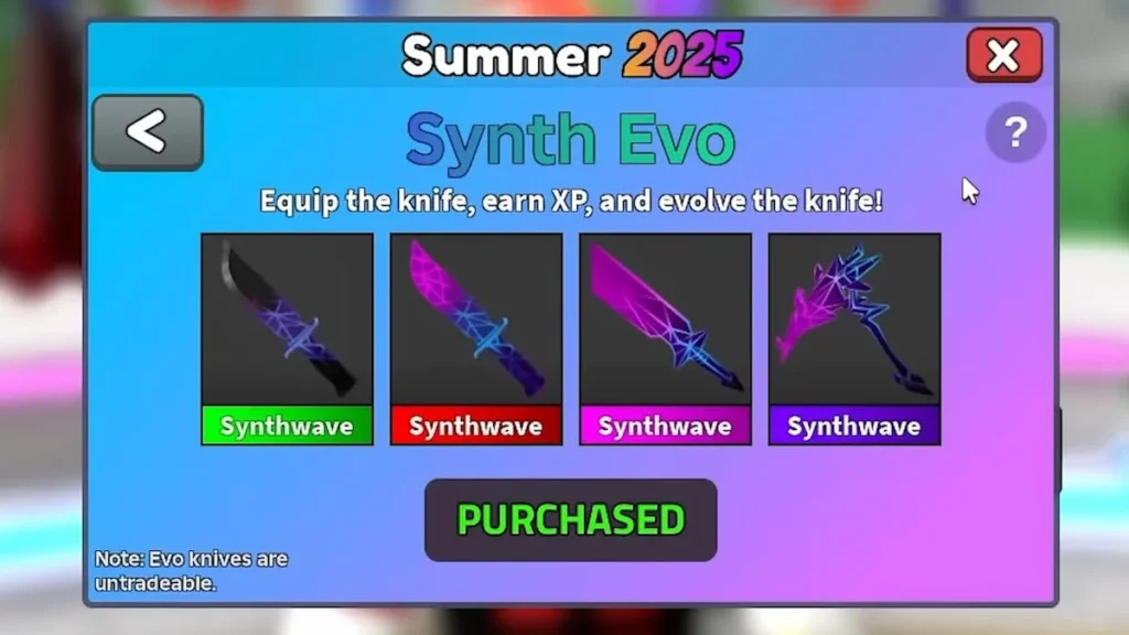 Synthwave EVO Knife