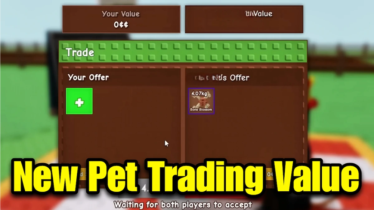 Grow a Garden Pet Trading Value