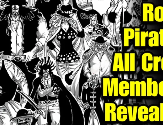 One Piece Rocks Pirates All Crew Members