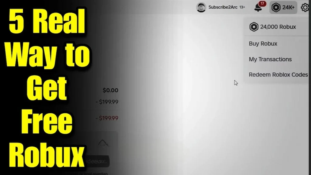 Real way to get free Robux