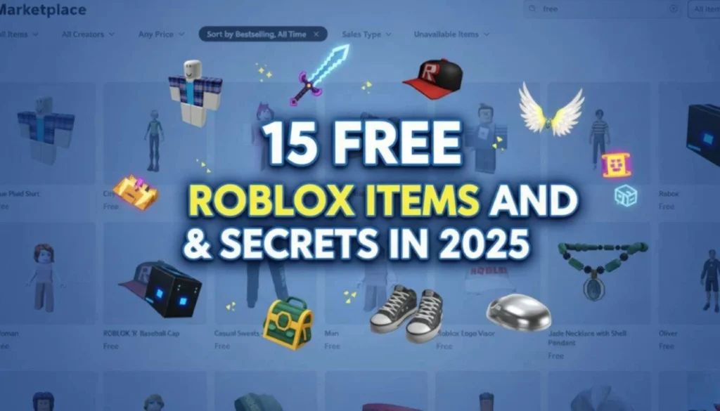 15 Free Roblox Items and Secrets in 2025