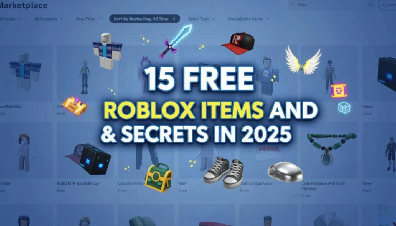15 Free Roblox Items and Secrets in 2025