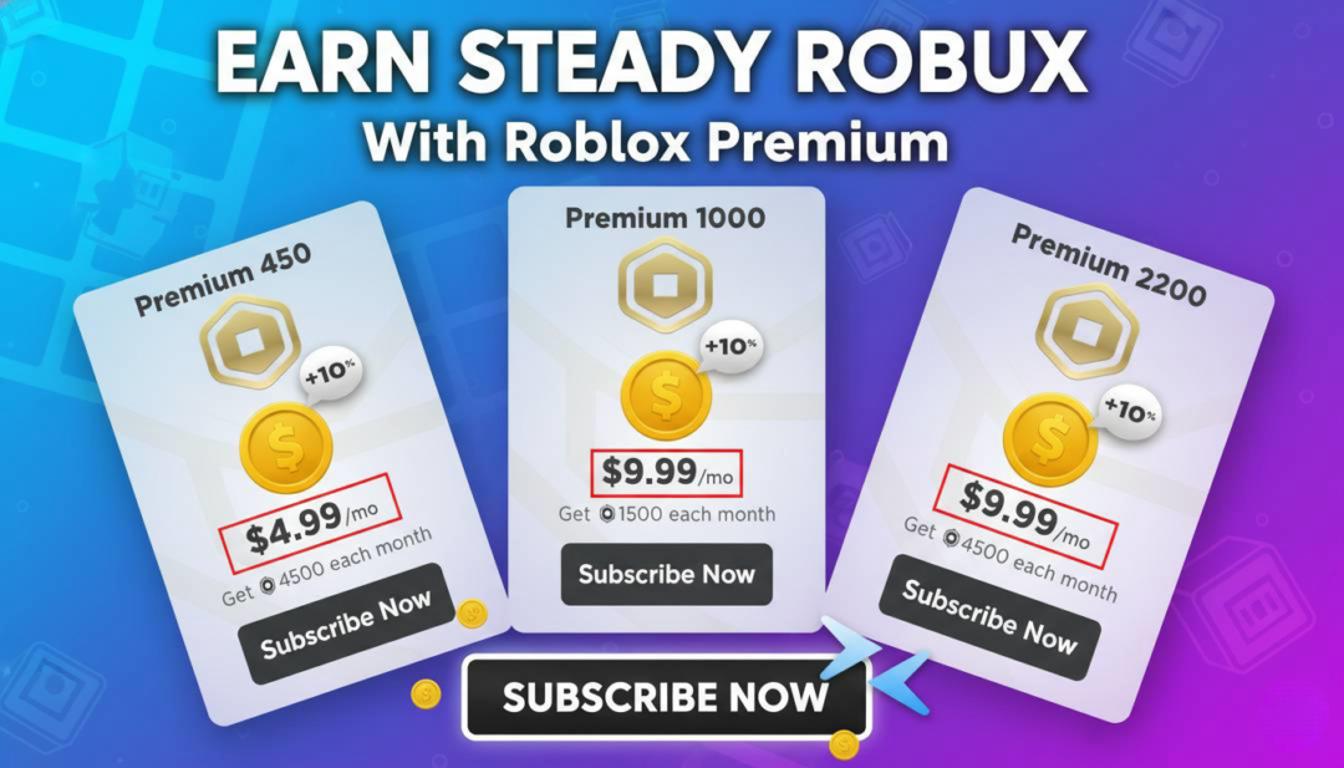 Earn Steady Robux With Roblox Premium