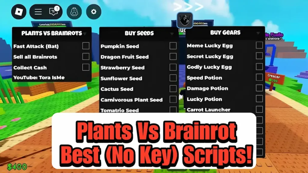 Plants Vs Brainrots No Key Scripts