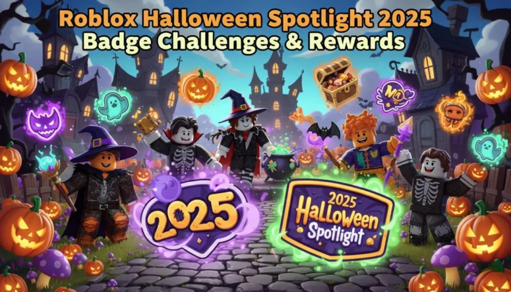 Roblox Halloween Spotlight 2025 Badge Challenges & Rewards