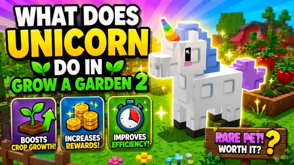 What Does Unicorn Do in Grow a Garden 2