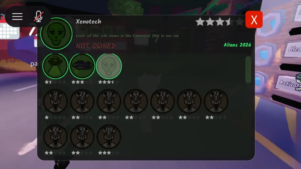 Badges and achievements