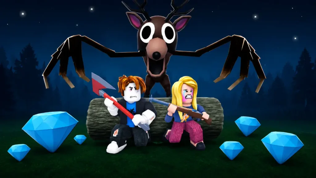 Free Diamonds in 99 Nights in the Forest