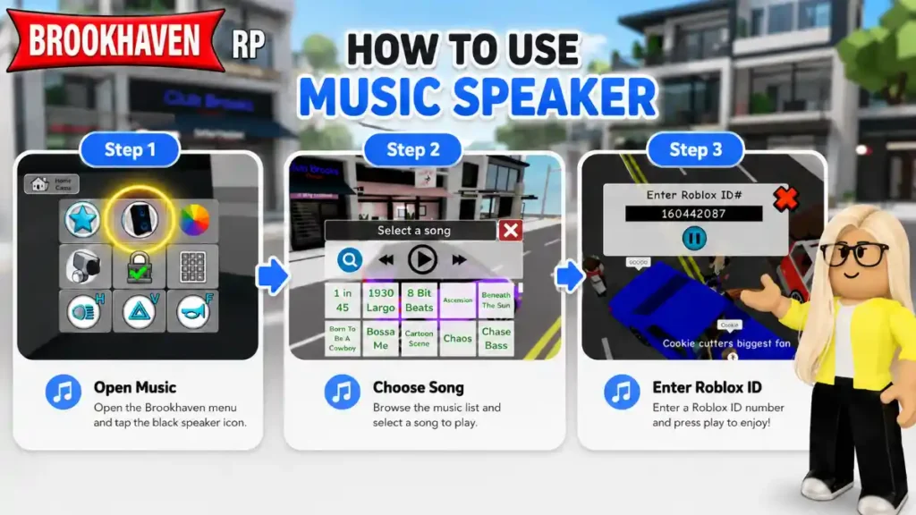 How to Use Brookhaven RP Music Codes