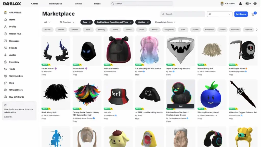 Limited Time Free UGC Items