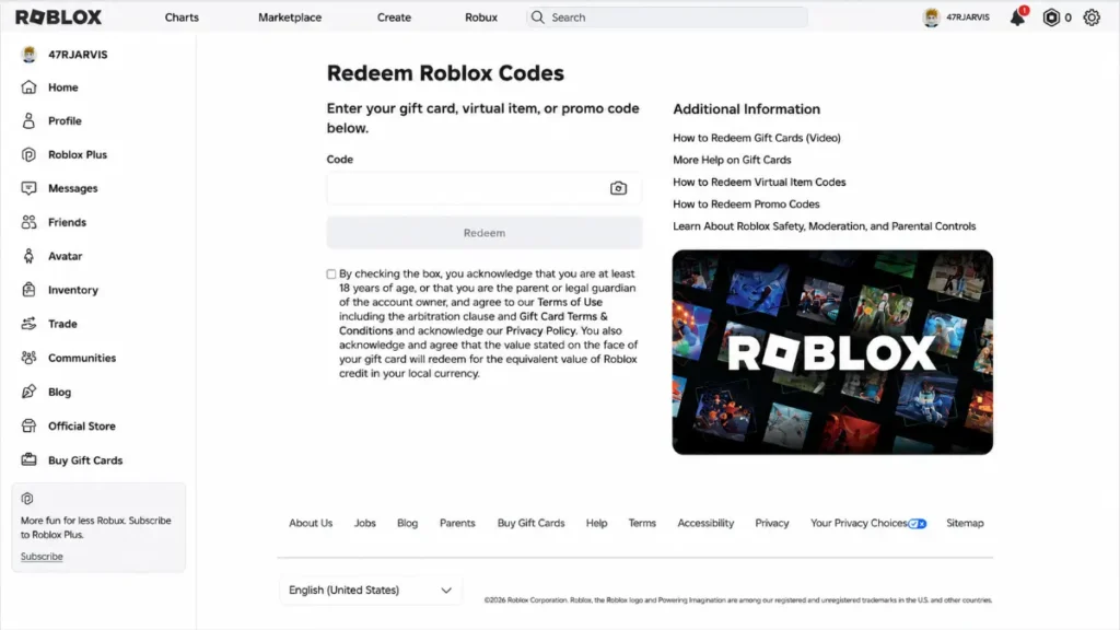 Roblox Promo Codes