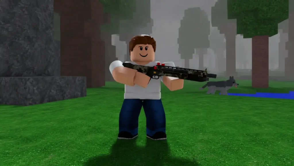 Tactical Shotgun in 99 Nights in The Forest