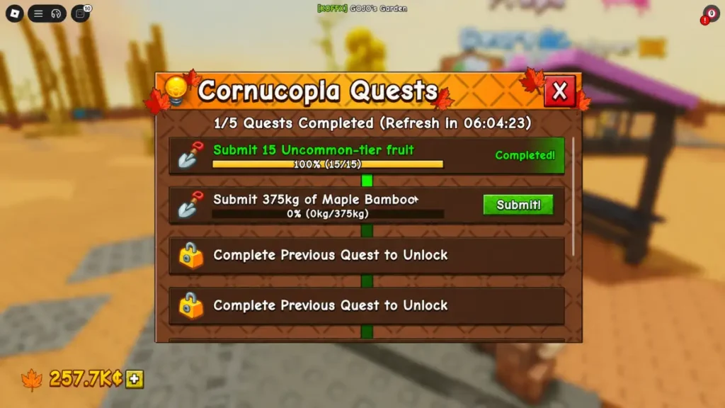 Cornucopia Quests