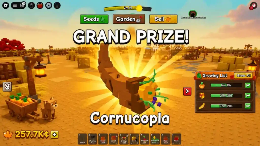 Grow a Garden 2 Cornucopia Guide