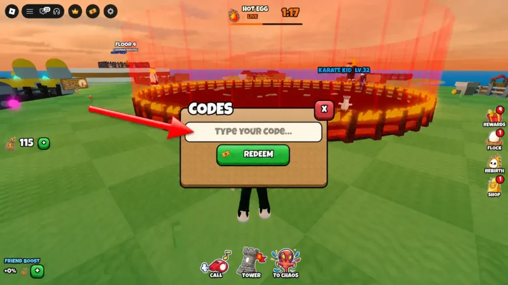 How to Redeem Grow a Chicken Fighter Codes