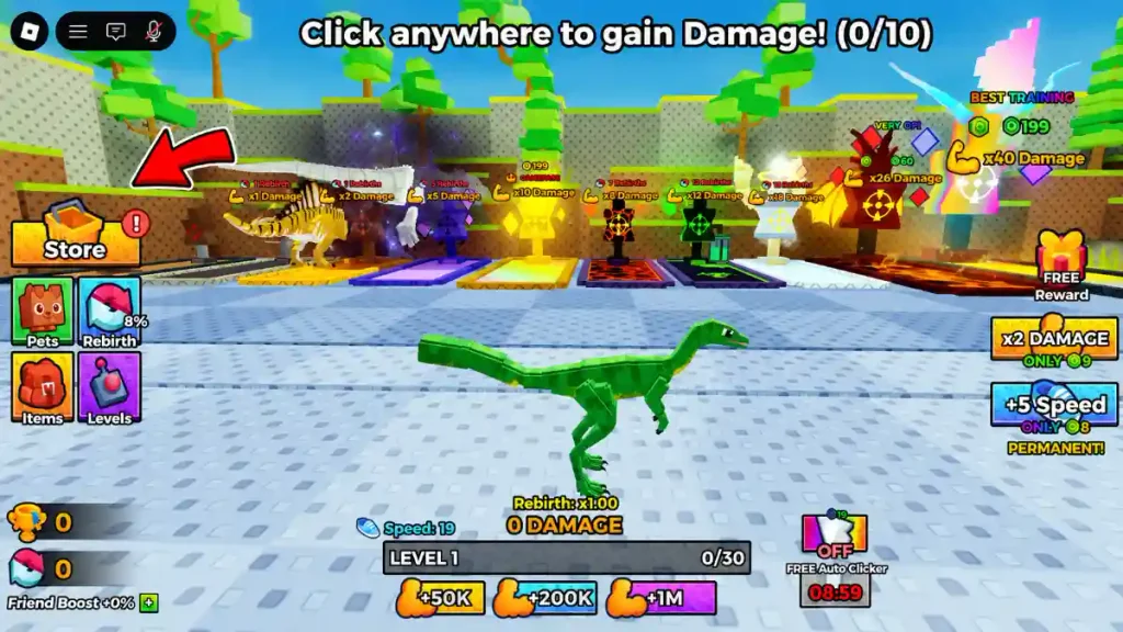 +1 Dino Evolution Codes Section