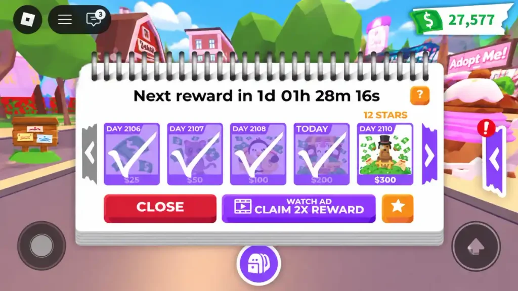 Adopt Me Task Board Daily Rewards 