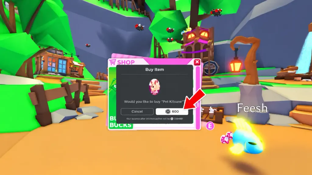 Adopt Me pet costs 600 Robux