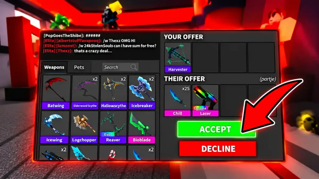 Trade in Murder Mystery 2