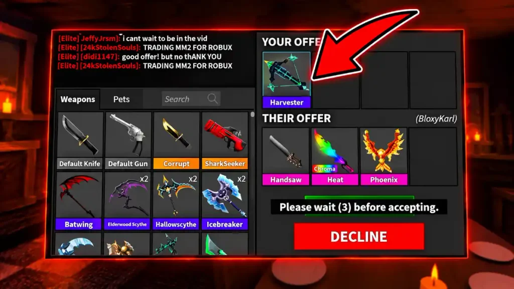 Trade in Murder Mystery 2