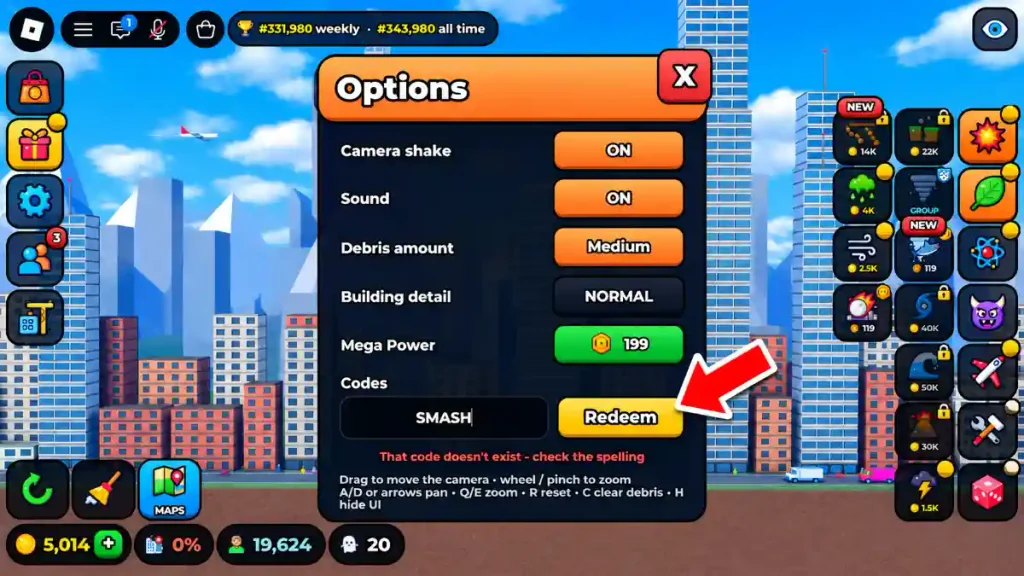 Smash the City  Redeem Codes