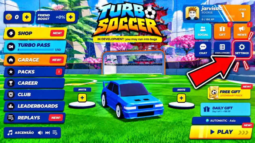 Turbo Soccer Codes Section